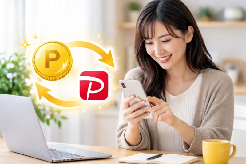 クラシルリワードのポイント交換をPayPayへ行うイメージ